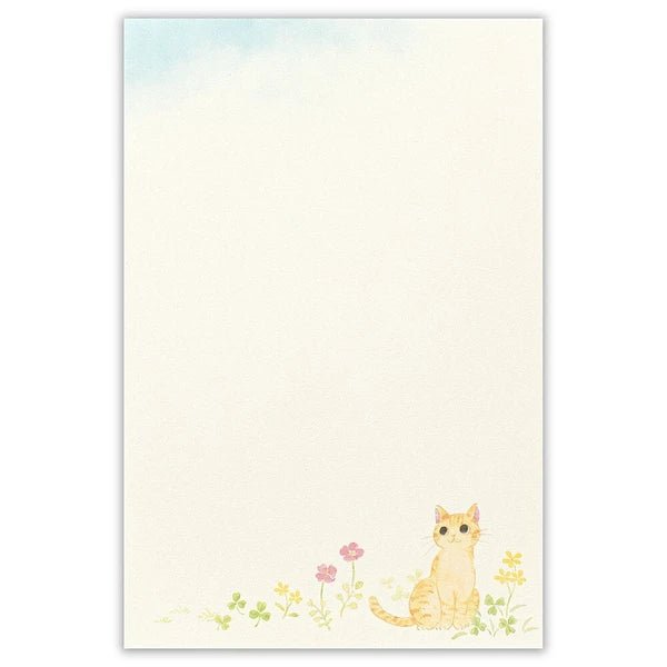 Papier à lettres japonais | Nekorobi | Chats à l’Extérieur - NB Co Ltd - millenotes