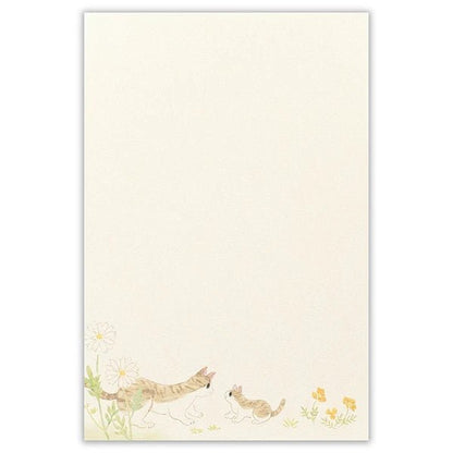 Papier à lettres japonais | Nekorobi | Chats à l’Extérieur - NB Co Ltd - millenotes