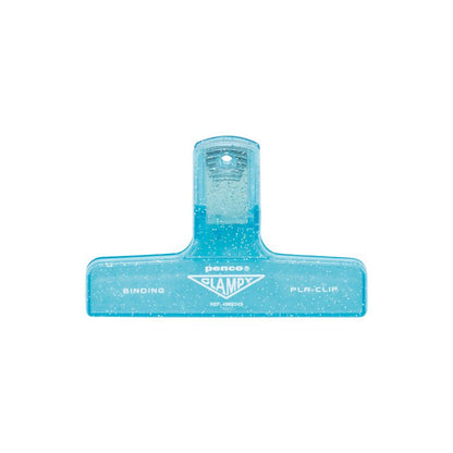 Penco | Pince Clip Acrylique CLAMPY | Bleu Clair Pailleté - Penco - millenotes