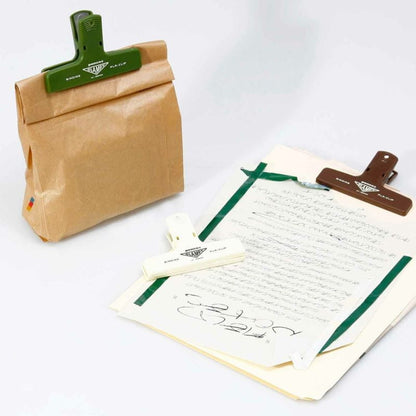 Penco | Pince Clip Acrylique CLAMPY | Kaki - Penco - millenotes