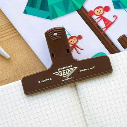 Penco | Pince Clip Acrylique CLAMPY | Marron - Penco - millenotes