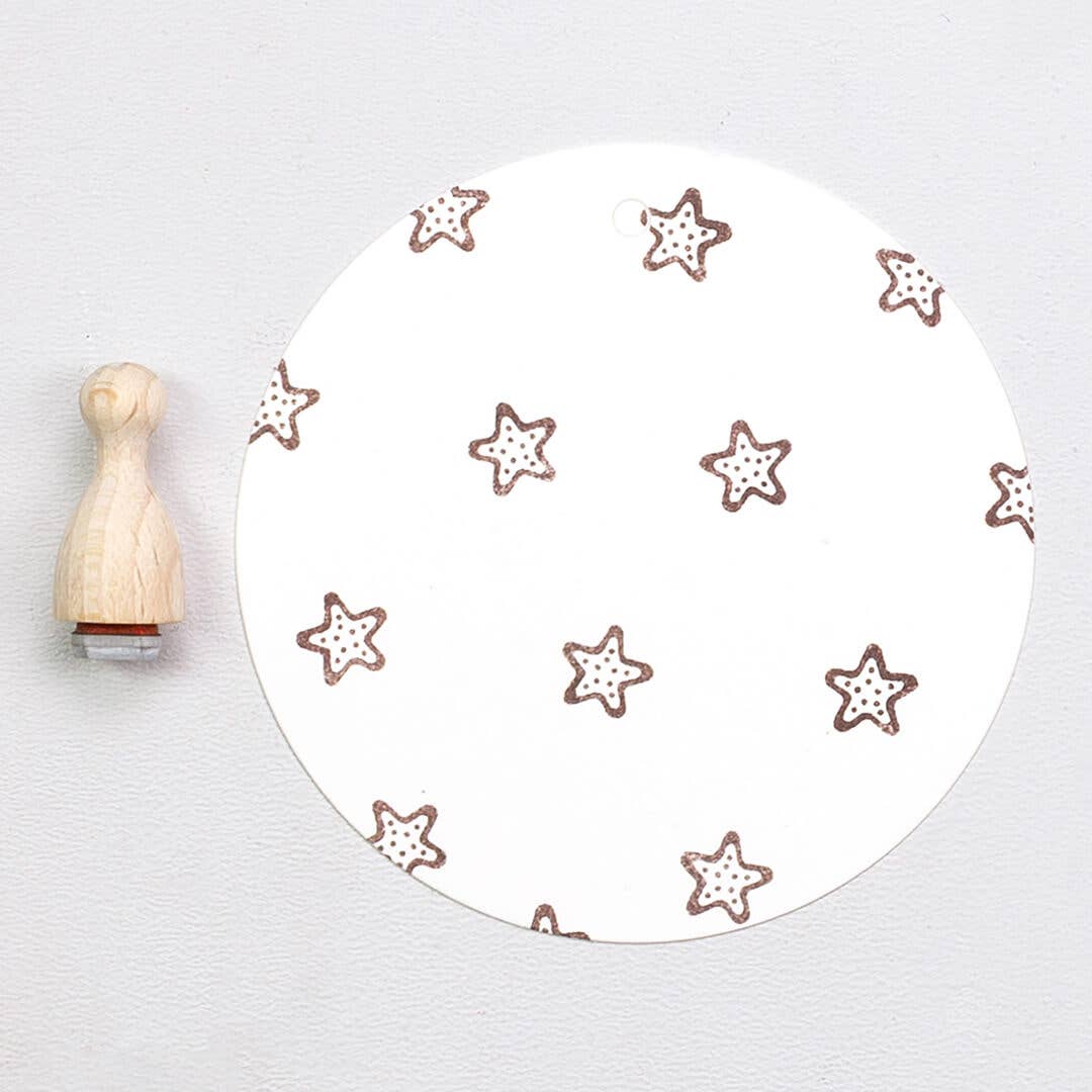Perlenfischer | Tampon en bois | Mini étoile à la cannelle - Perlenfischer - millenotes