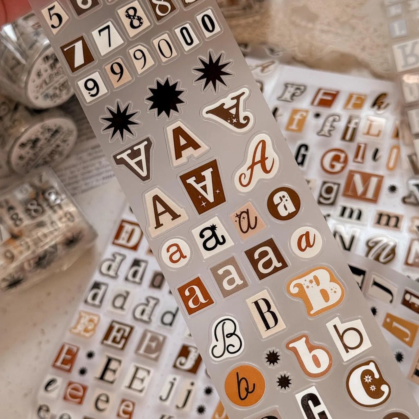 PET Kiss - cut masking tape | Alphabet - Bujojej - millenotes