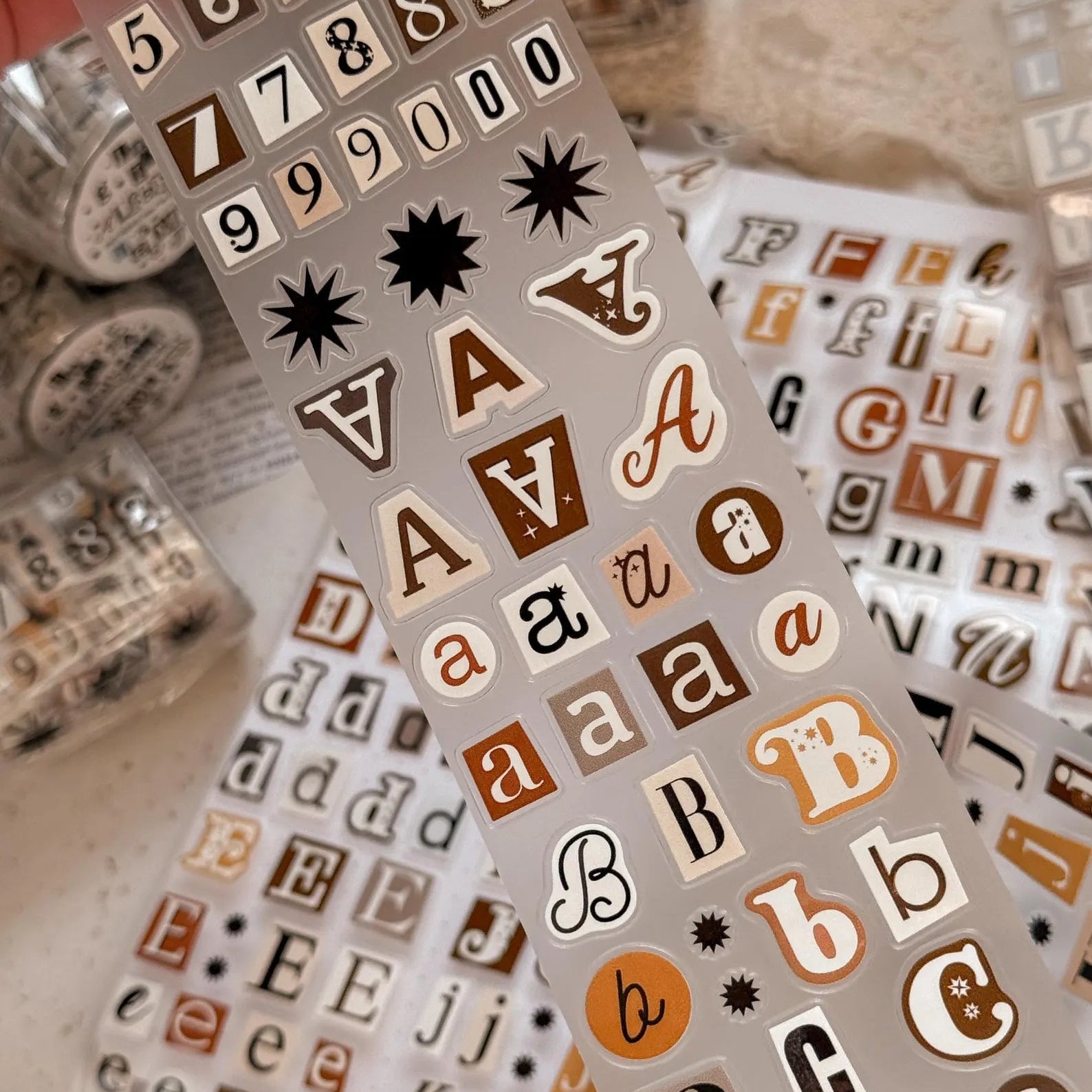 PET Kiss - cut masking tape | Alphabet - Bujojej - millenotes