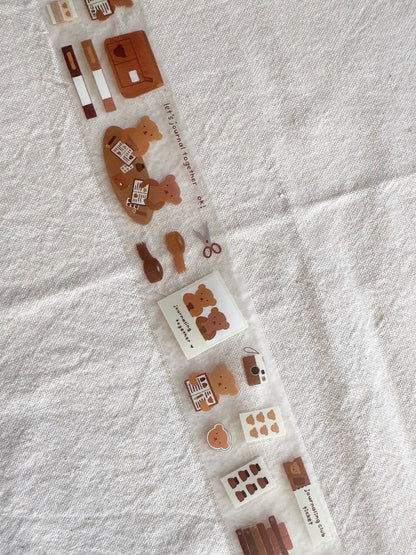 PET Kiss-cut masking tape | Bloom Paper Studio | Let's Journal Together - Bloom Paper Studio - millenotes