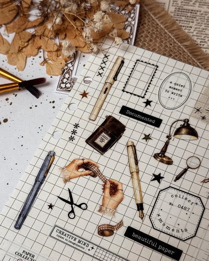 PET Kiss-cut masking tape | Bujojej | Journaling Moments - Bujojej - 5 m - rouleau complet - millenotes
