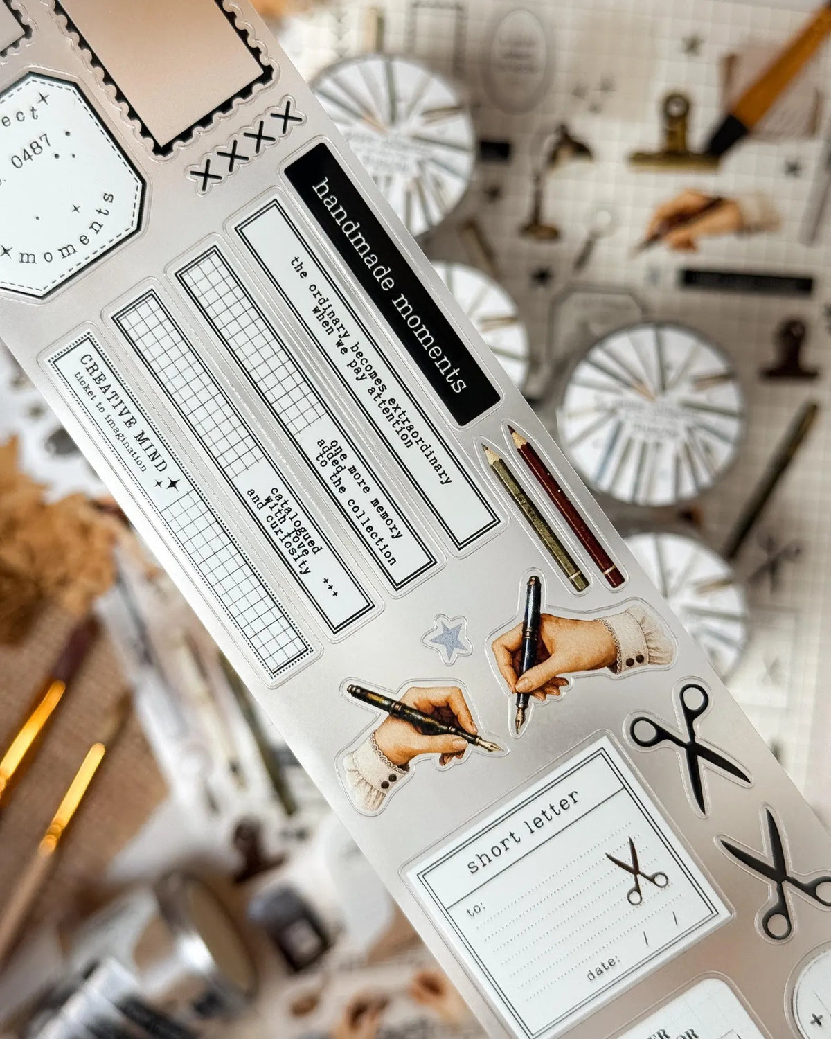 PET Kiss-cut masking tape | Bujojej | Journaling Moments - Bujojej - 5 m - rouleau complet - millenotes