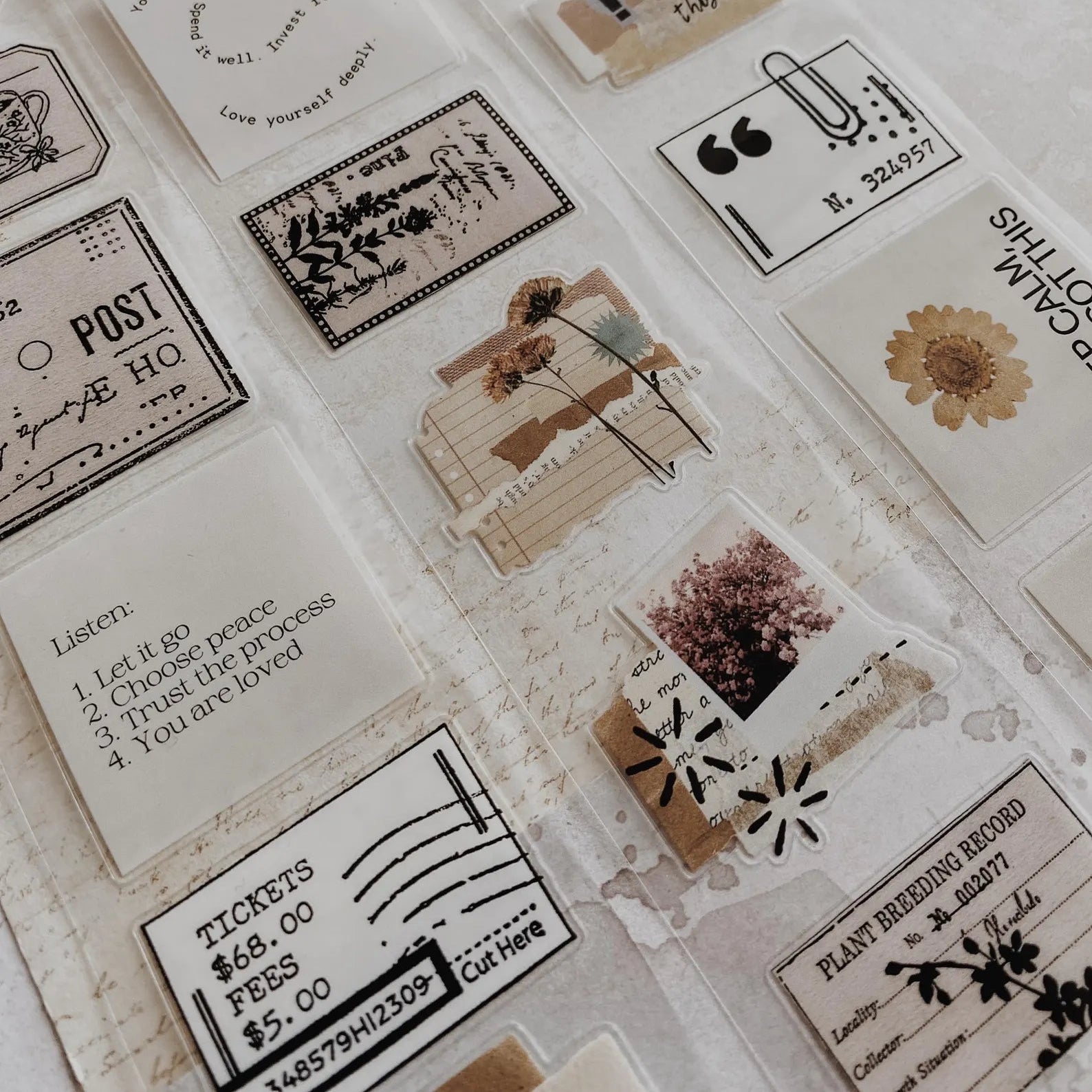 PET Kiss - cut masking tape | Collage 02 - AlbumHandMadeLove - 5 m - rouleau complet - millenotes