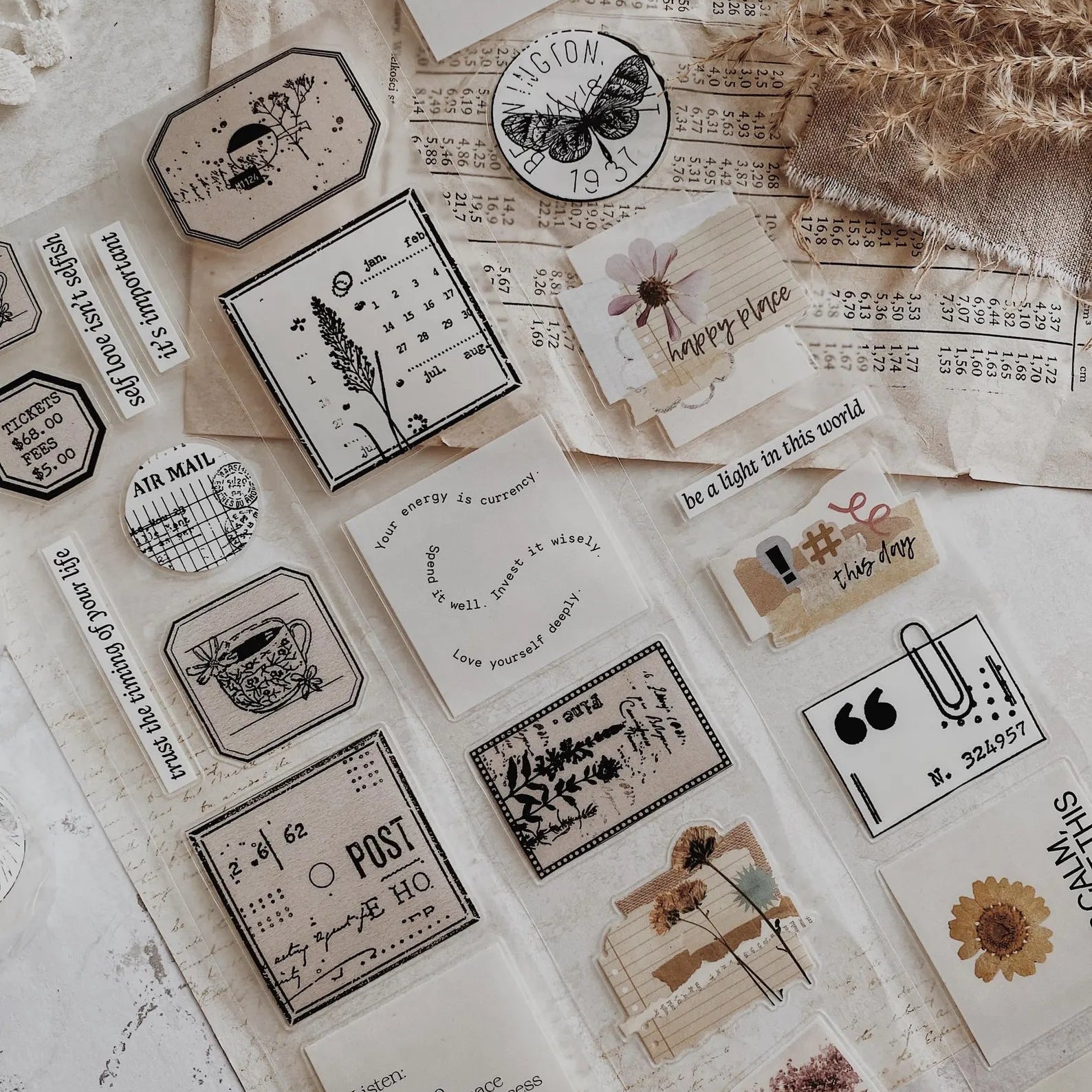 PET Kiss - cut masking tape | Collage 02 - AlbumHandMadeLove - 5 m - rouleau complet - millenotes