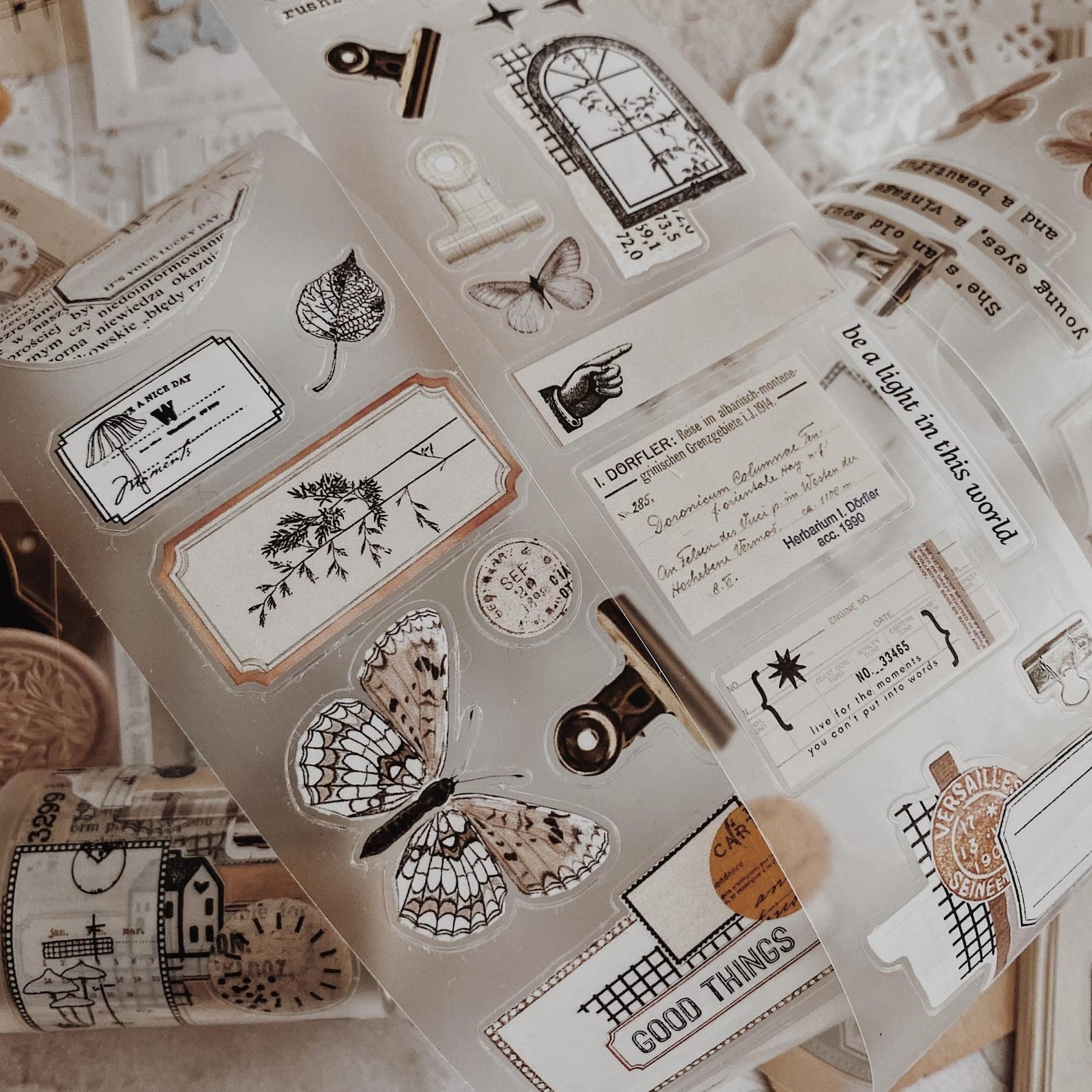 PET Kiss - cut masking tape | Collage 03 - AlbumHandMadeLove - 5 m - rouleau complet - millenotes