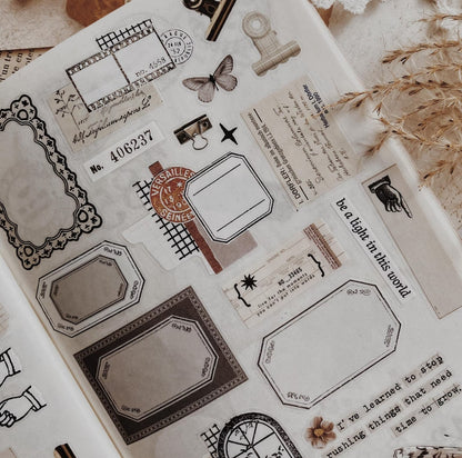 PET Kiss - cut masking tape | Collage 03 - AlbumHandMadeLove - 5 m - rouleau complet - millenotes