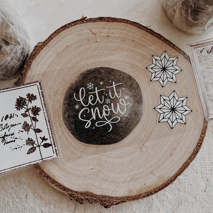 PET Kiss - cut masking tape | Hiver Vintage - AlbumHandMadeLove - 5 m - rouleau complet - millenotes