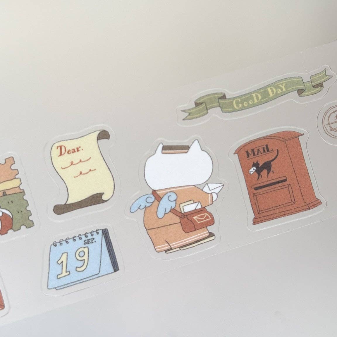PET Kiss-cut masking tape | Kuboandlucy x Idiot Sandwich | A Cup of Journaling - Kuboandlucy Stationery Co - millenotes