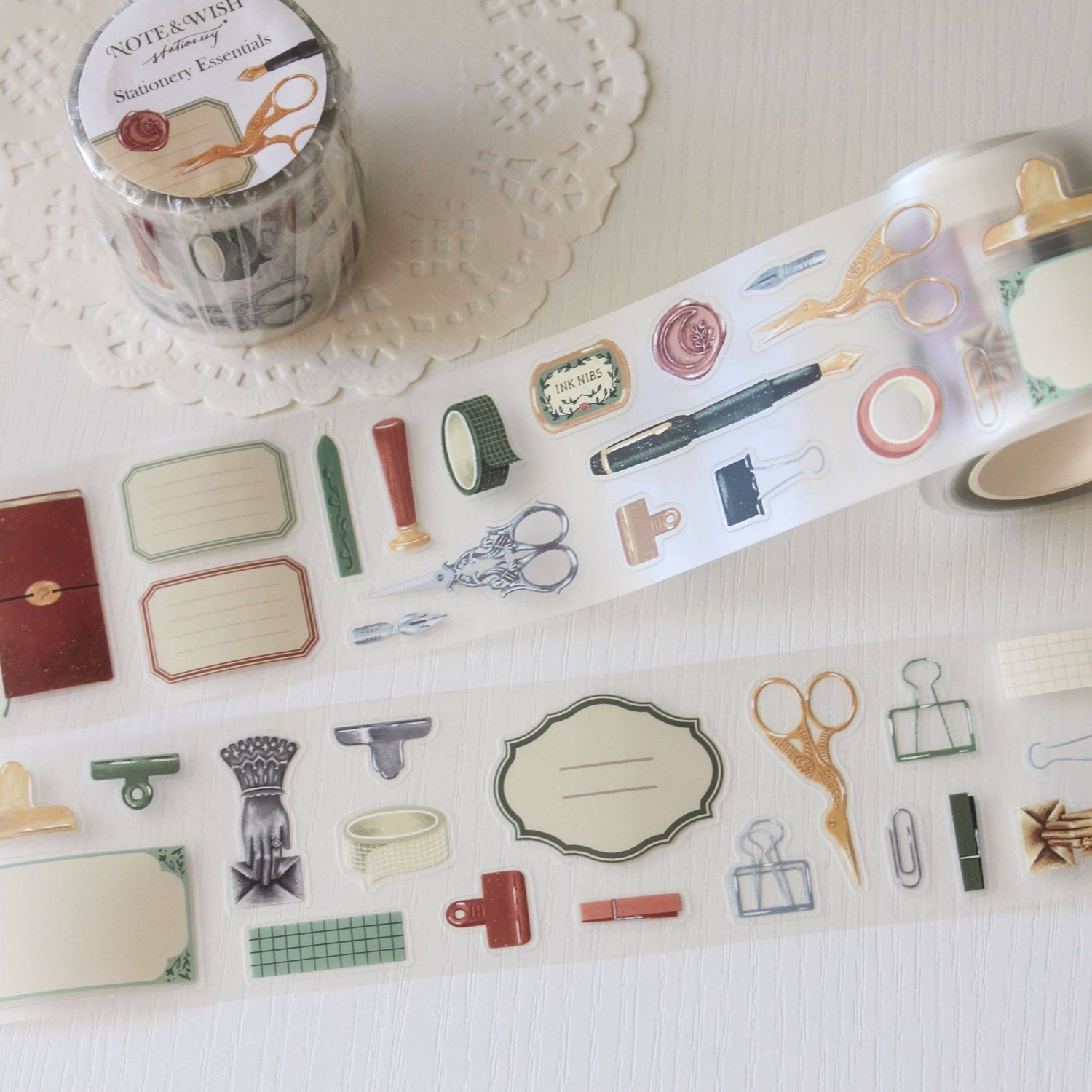 PET Kiss - cut masking tape | Note & Wish | Stationery Essentials - Note & Wish - millenotes