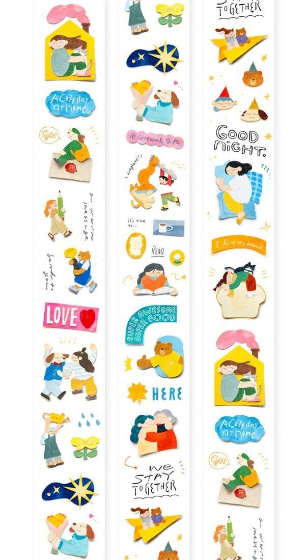 PET Kiss-cut masking tape | OURS Studio | Special day - OURS Studio - 5 m - millenotes