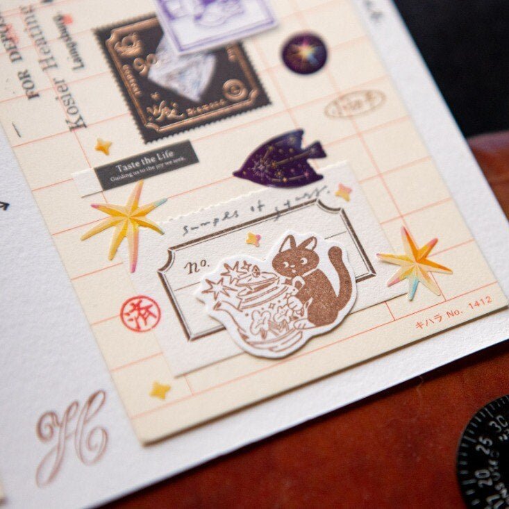 PET Kiss-cut masking tape | OURS Studio | Stars - OURS Studio - 3 m - millenotes