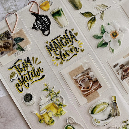 PET Kiss - cut masking tape | Tea Time - AlbumHandMadeLove - 5 m - rouleau complet - millenotes