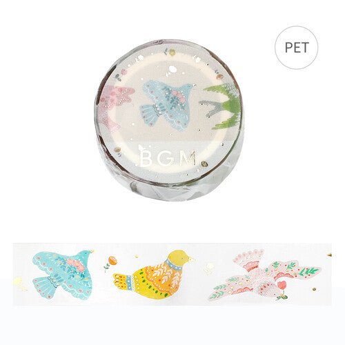 PET Masking Tape Japonais BGM | Broderie d’Oiseaux - BGM - millenotes