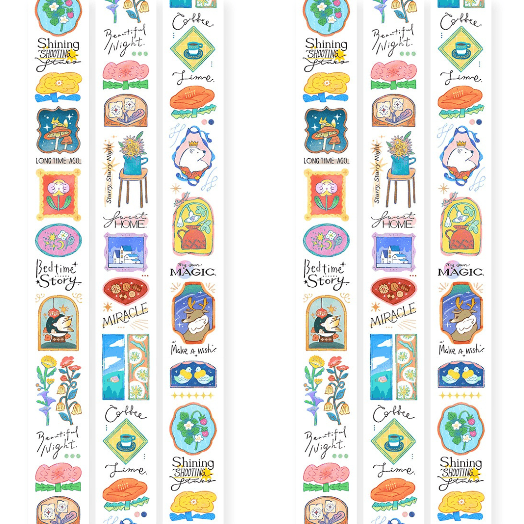 PET Masking Tape | OURS Studio | Bedtime story - OURS Studio - 10 m - millenotes