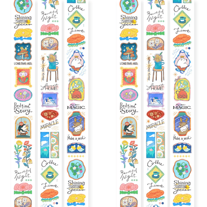 PET Masking Tape | OURS Studio | Bedtime story - OURS Studio - 10 m - millenotes