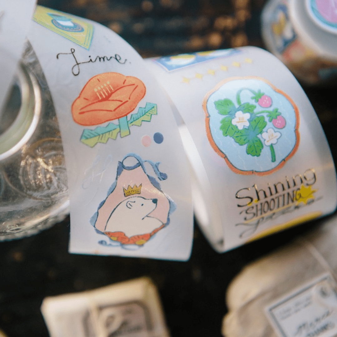 PET Masking Tape | OURS Studio | Bedtime story - OURS Studio - 10 m - millenotes