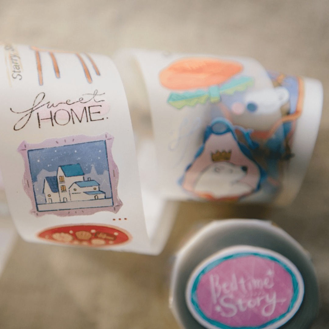 PET Masking Tape | OURS Studio | Bedtime story - OURS Studio - 10 m - millenotes
