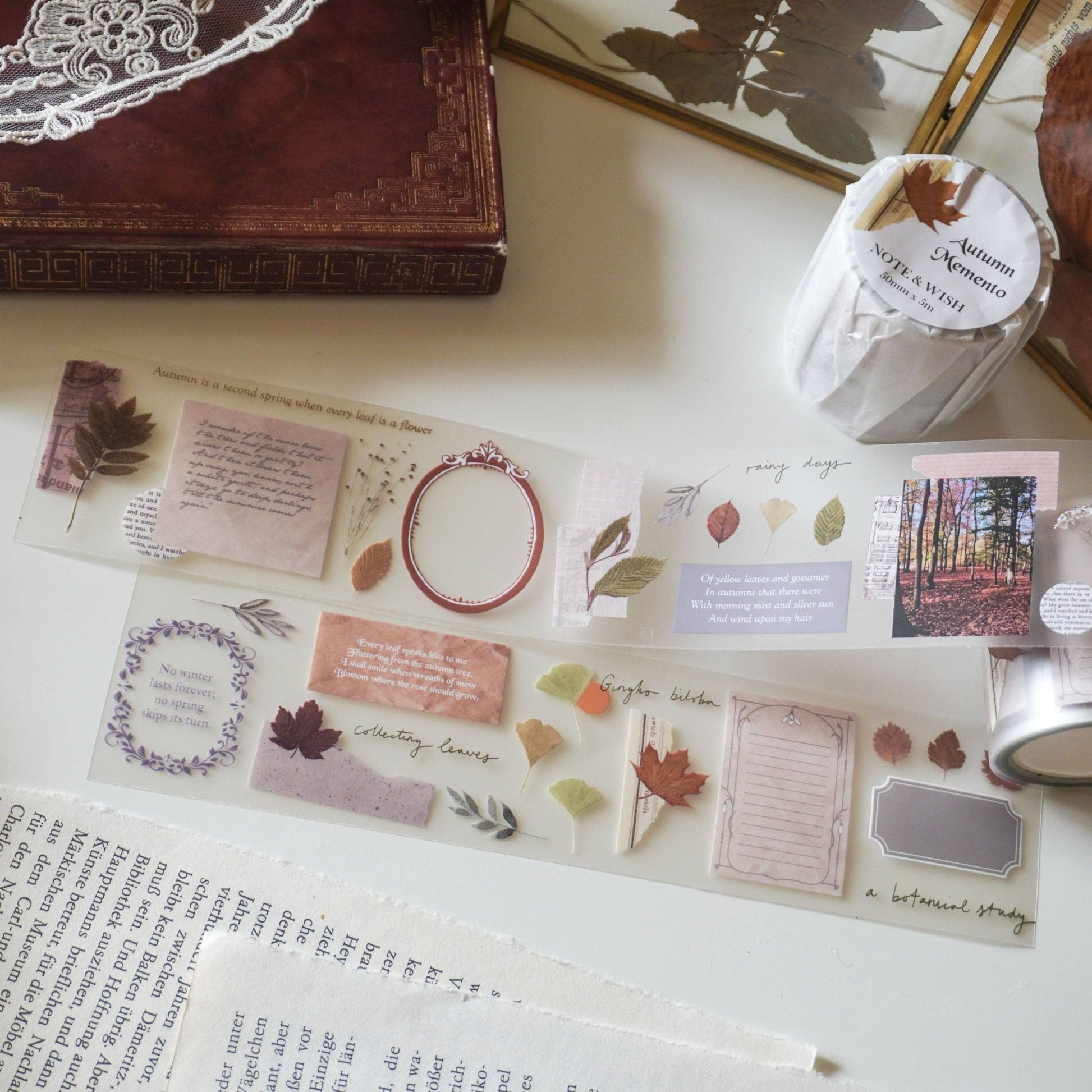 PET tape | Note & Wish | Autumn Memento - Note & Wish - millenotes