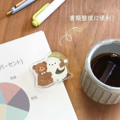 Pince Clip acrylique | Mattari Animals | Adorable Oisillon - NB Co Ltd - millenotes