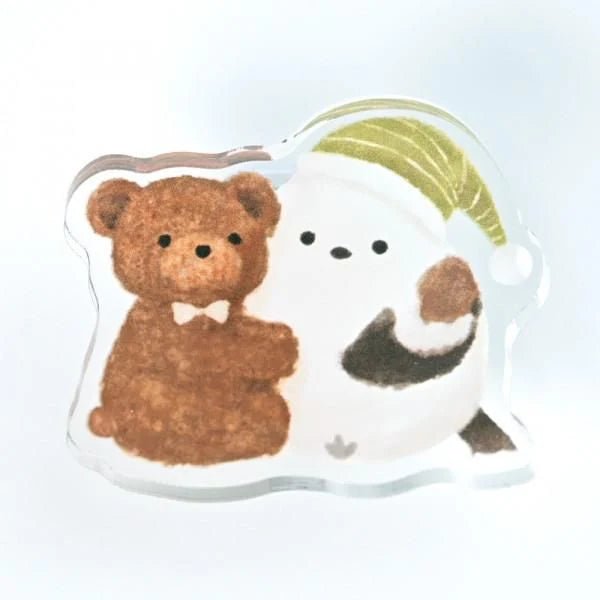 Pince Clip acrylique | Mattari Animals | Adorable Oisillon - NB Co Ltd - millenotes