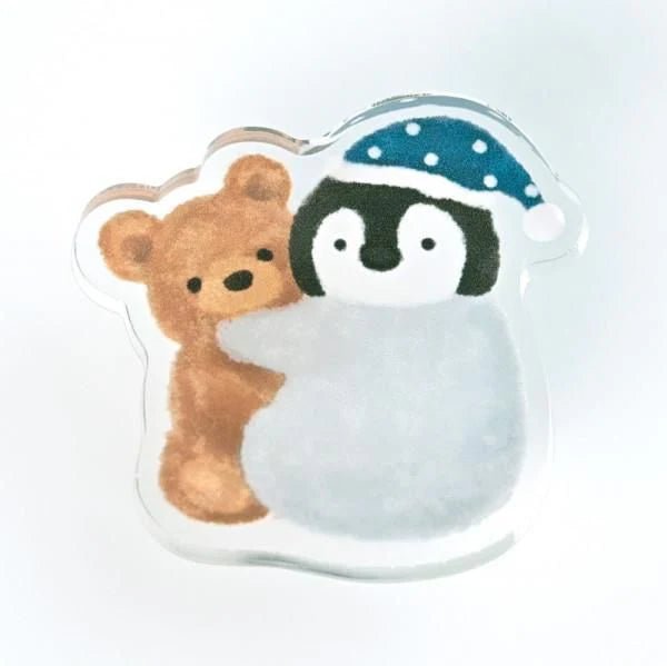 Pince Clip acrylique | Mattari Animals | Adorable Pingouin - NB Co Ltd - millenotes