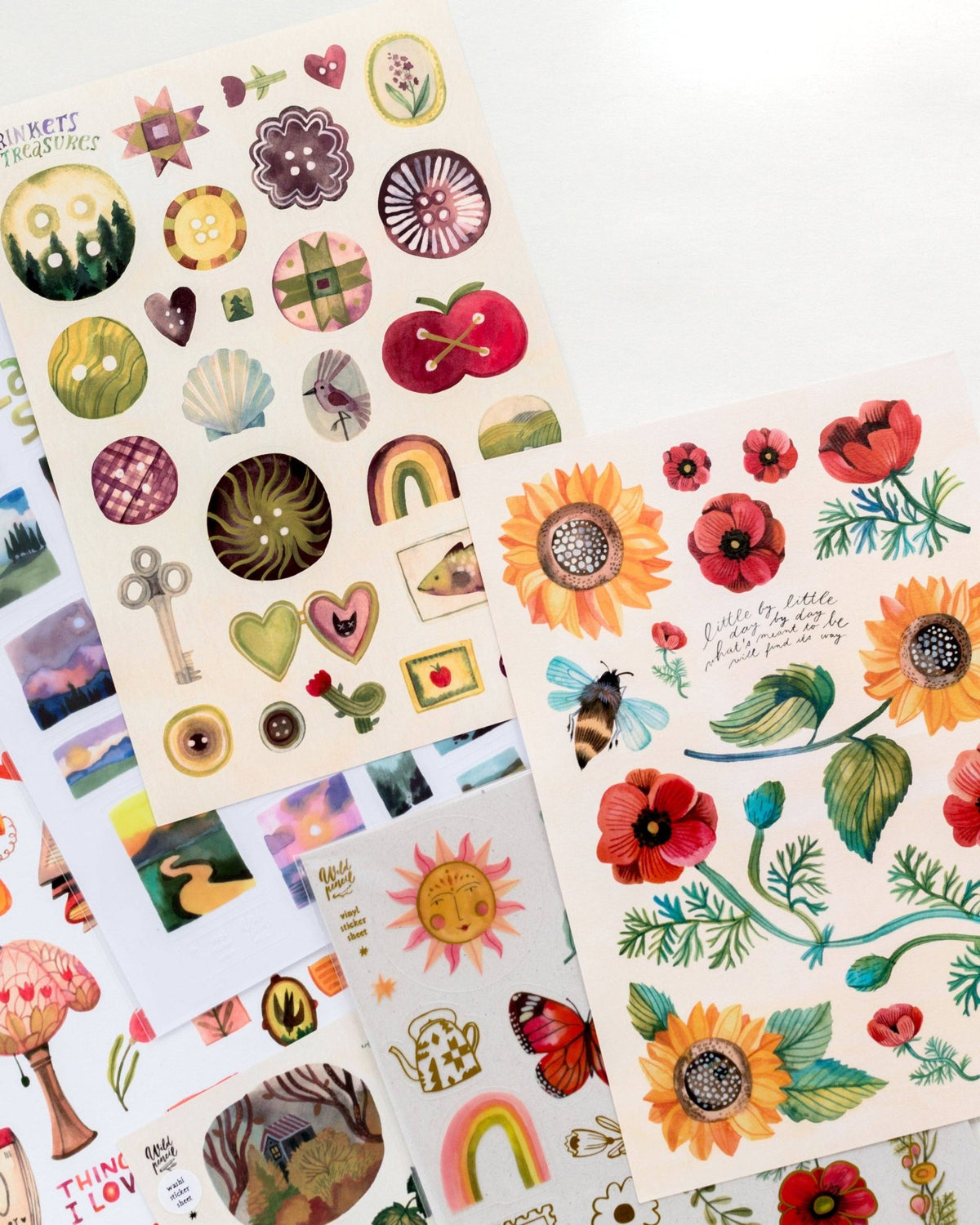 Planche de stickers washi | Wild Pencil Studio | Things I Love - Wild Pencil Studio - millenotes