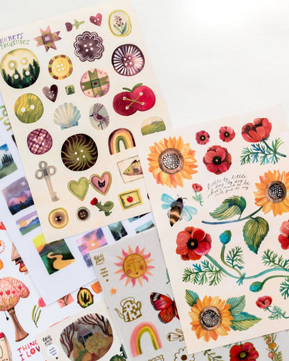 Planche de stickers washi | Wild Pencil Studio | Things I Love - Wild Pencil Studio - millenotes