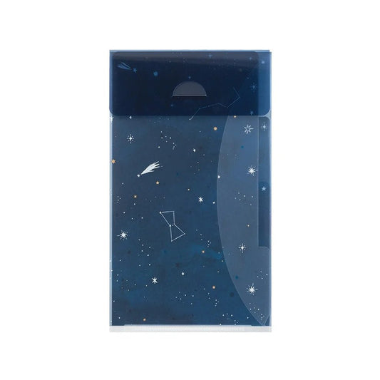 Pochette à 3 compartiments A5 Slim | MIDORI | Ciel étoilé - Midori - millenotes