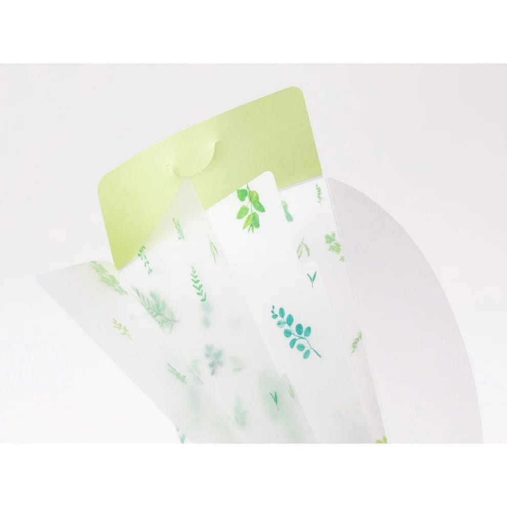Pochette à 3 compartiments A5 Slim | MIDORI | Feuilles - Midori - millenotes