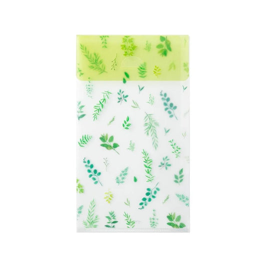 Pochette à 3 compartiments A5 Slim | MIDORI | Feuilles - Midori - millenotes