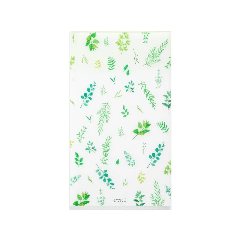 Pochette à 3 compartiments A5 Slim | MIDORI | Feuilles - Midori - millenotes