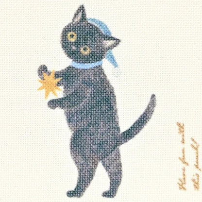 Pochette à cordon japonaise | Contes | Chat - NB Co Ltd - millenotes