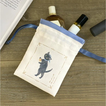 Pochette à cordon japonaise | Contes | Chat - NB Co Ltd - millenotes