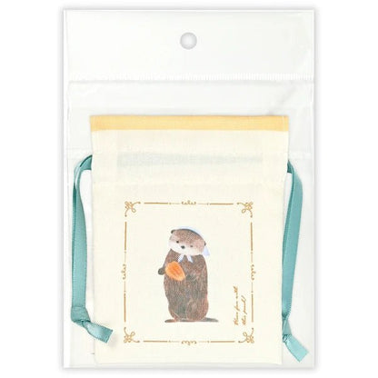 Pochette à cordon japonaise | Contes | Loutre - NB Co Ltd - millenotes
