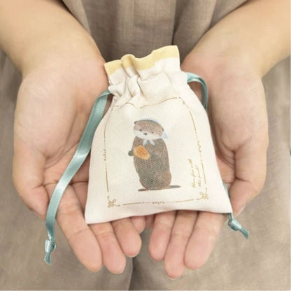 Pochette à cordon japonaise | Contes | Loutre - NB Co Ltd - millenotes