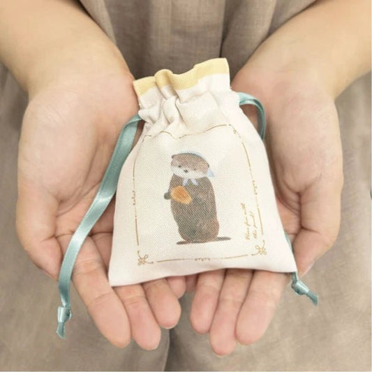 Pochette à cordon japonaise | Contes | Loutre - NB Co Ltd - millenotes