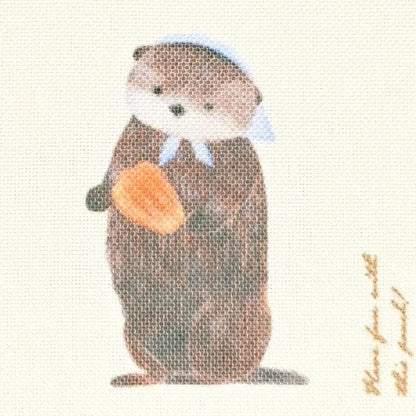 Pochette à cordon japonaise | Contes | Loutre - NB Co Ltd - millenotes