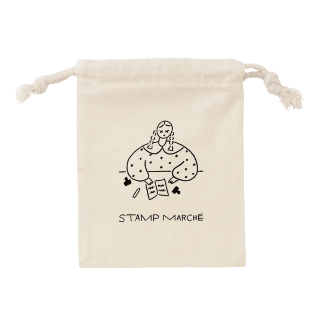 Pochette en coton à cordon | STAMP MARCHÉ | Taille S - STAMP MARCHÉ - millenotes