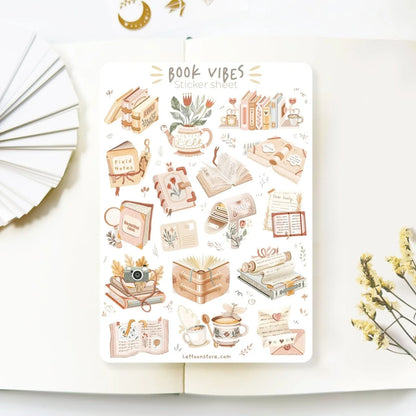 Naklejki dekoracyjne | LETTOON | Book Vibes