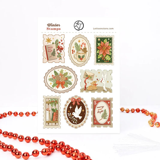 Stickers décoratifs | LETTOON | Winter stamps