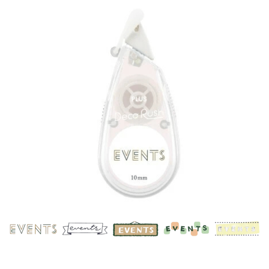 Ruban Décoratif Deco Rush | Motif Événements - PLUS - millenotes