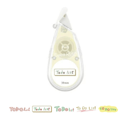 Ruban Décoratif Deco Rush | Motif Liste de tâches - PLUS - millenotes