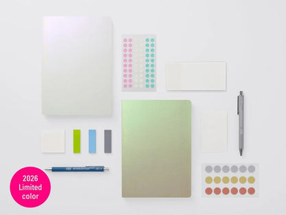 Stalogy | 1/2 Year Notebook | A5 Aurora Green | Quadrillé - STALOGY - millenotes