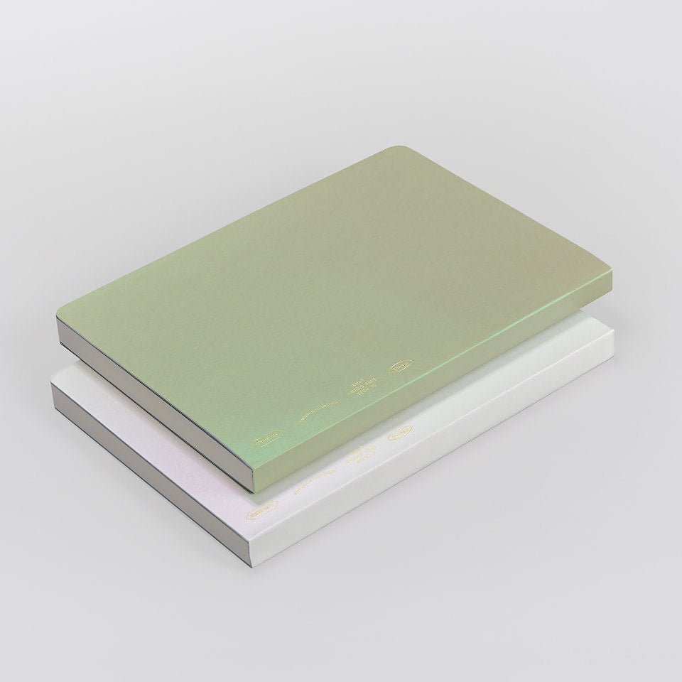 Stalogy | 1/2 Year Notebook | A5 Aurora Green | Quadrillé - STALOGY - millenotes