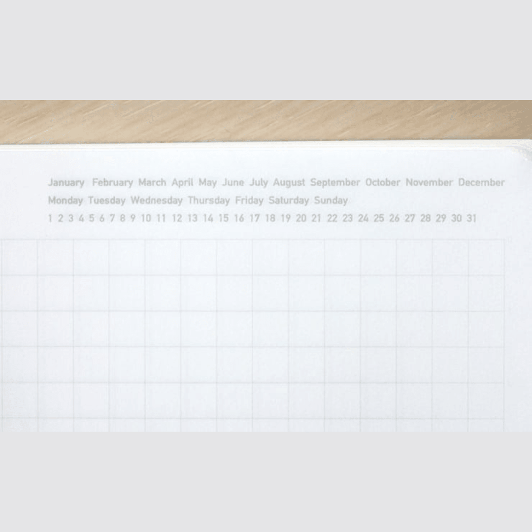 Stalogy | 1/2 Year Notebook | B6 Bleu | Quadrillé - STALOGY - millenotes